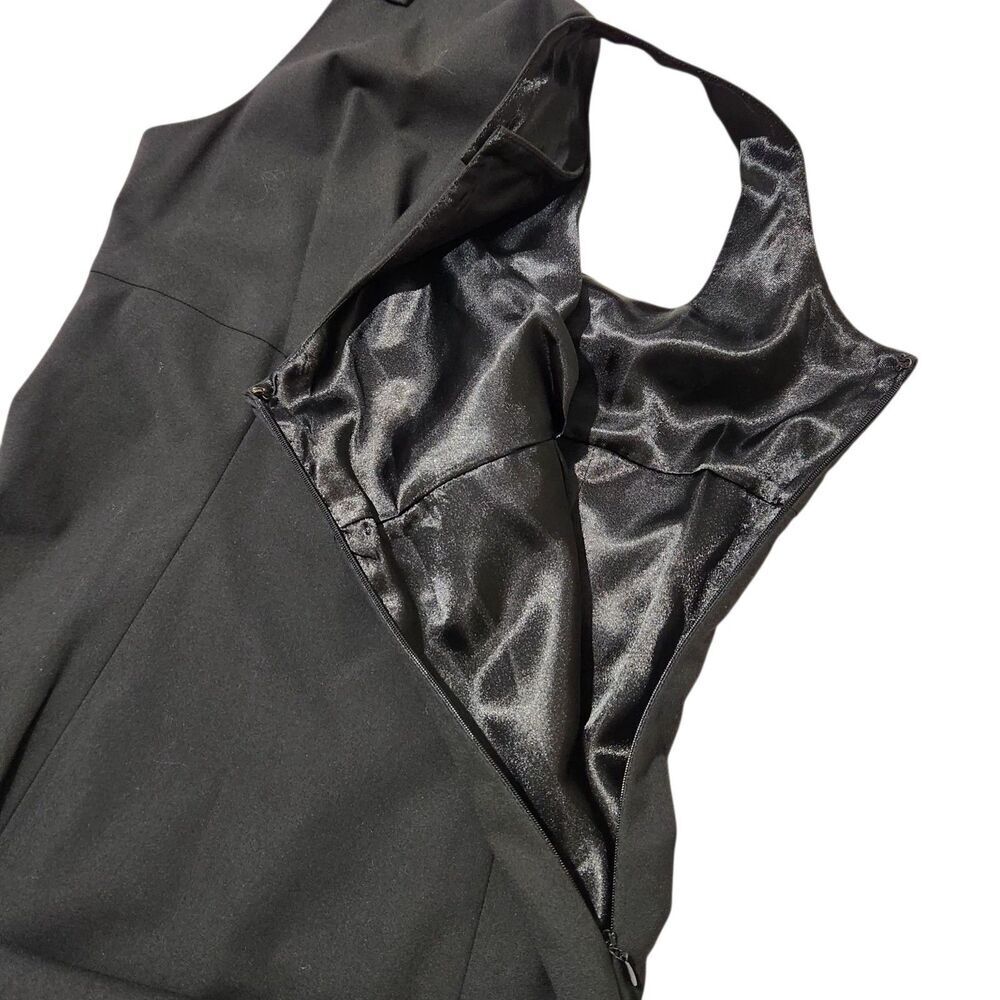 Isaac Mizrahi Sheath Dress Size 10 Black Sleeveless Lined Side Zip - Picture 7 of 13